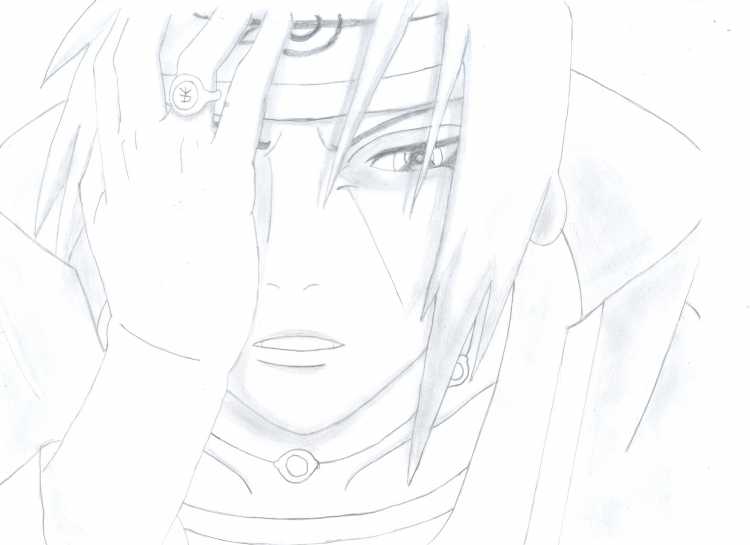 Раскраски Акацуки Итачи