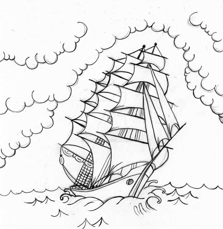 Раскраска в пиратском стиле