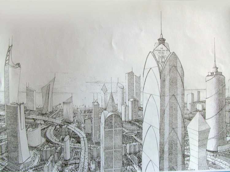 Город будущего набросок