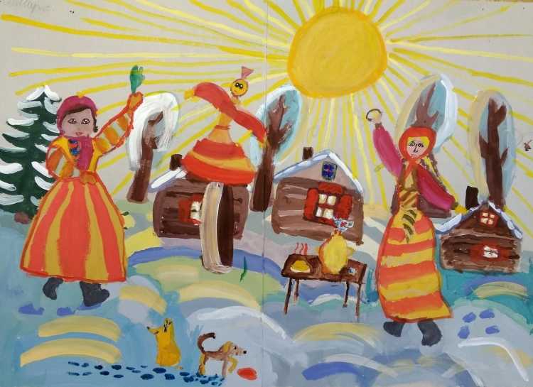 Раскраска пугало огородное