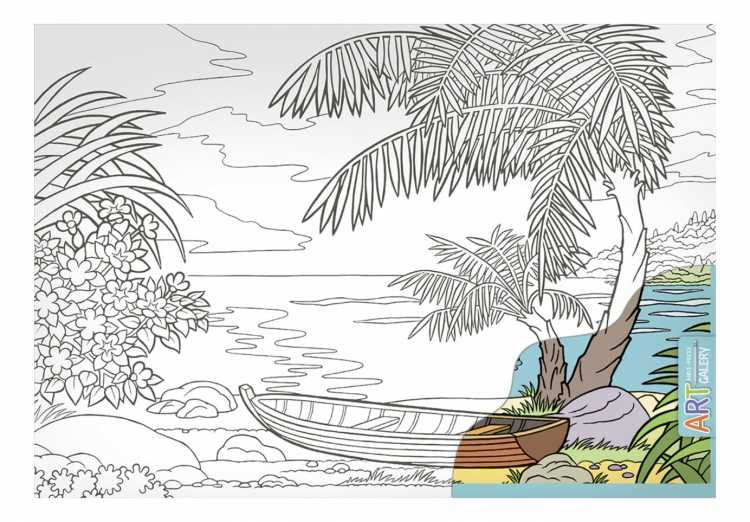 Подсолнух. Раскраска