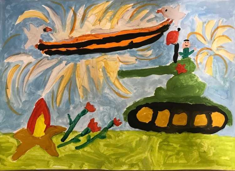 Великой победе посвящается рисунки на конкурс