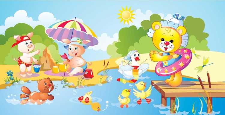 Лето мультяшное для детей