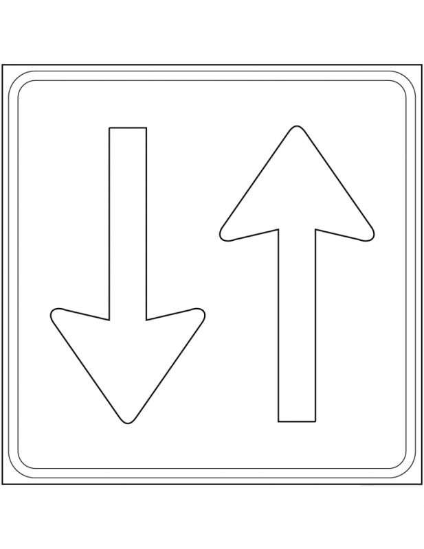 Запрещающие дорожные знаки для раскрашивания