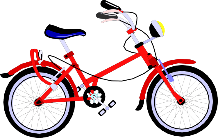 Картина велосипед для детей