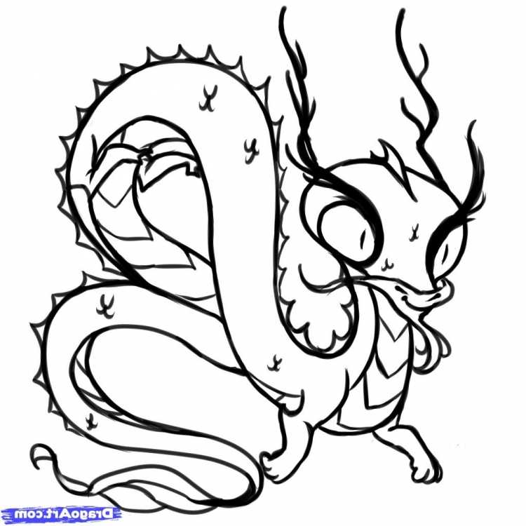 Дракон вектор мультяшный