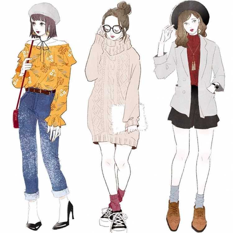 Модная одежда для рисования