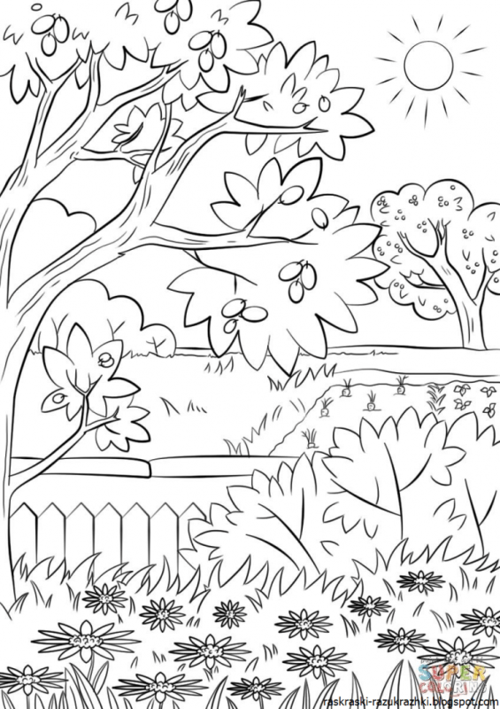 Весенние раскраски для детей
