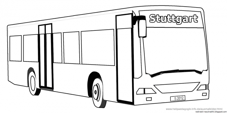 Раскраска автобус