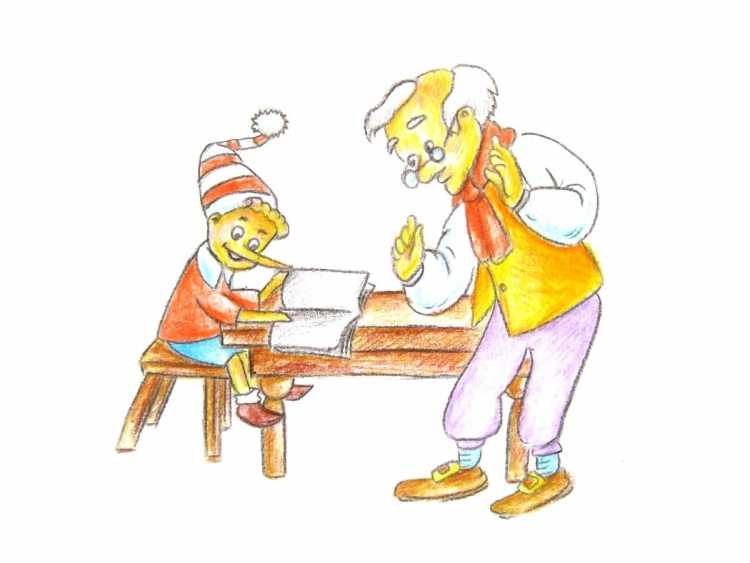 Рисование по сказке Буратино