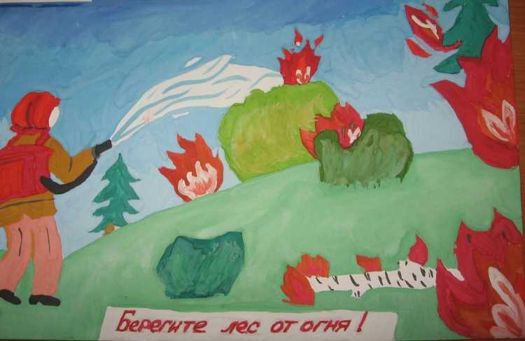 Безопасность от пожара рисунки