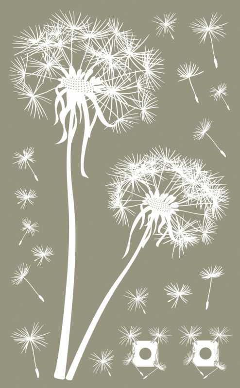 Одуванчик карандашом