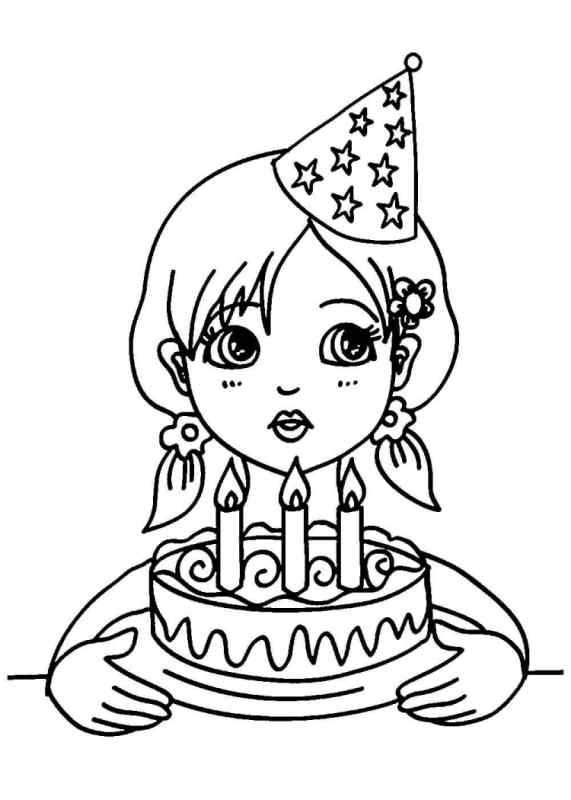 Раскраска торт