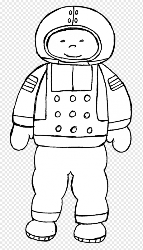 Космонавт девочка раскраска для детей