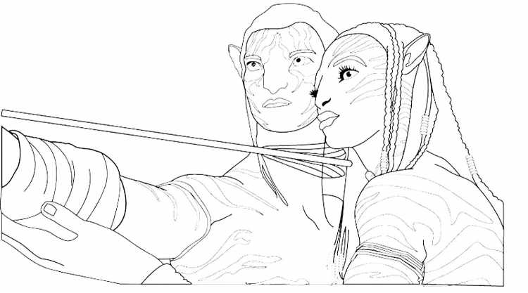 Аватар фильм раскраски