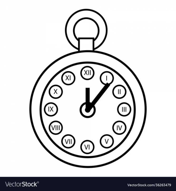 Будильник раскраска для детей