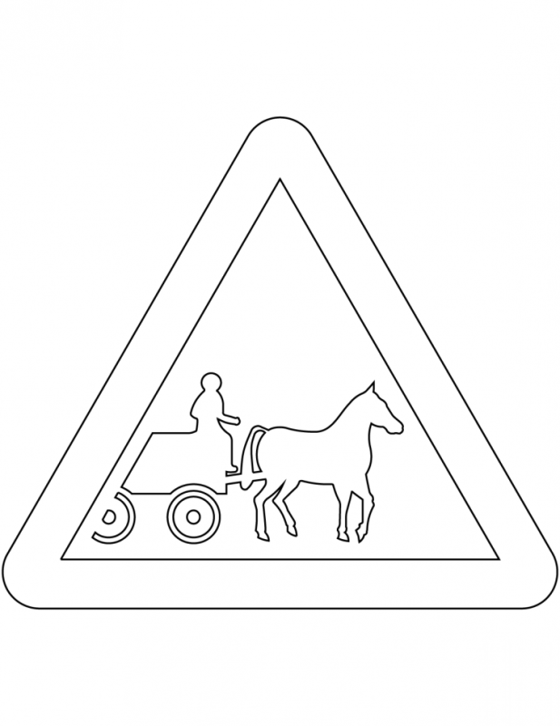 Контуры дорожных знаков