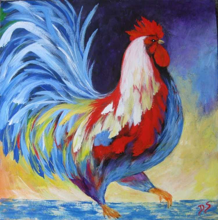 Рисование петушок