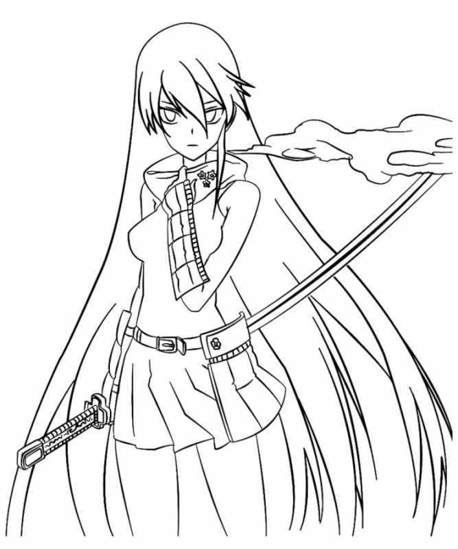 Убийца акаме черно белое