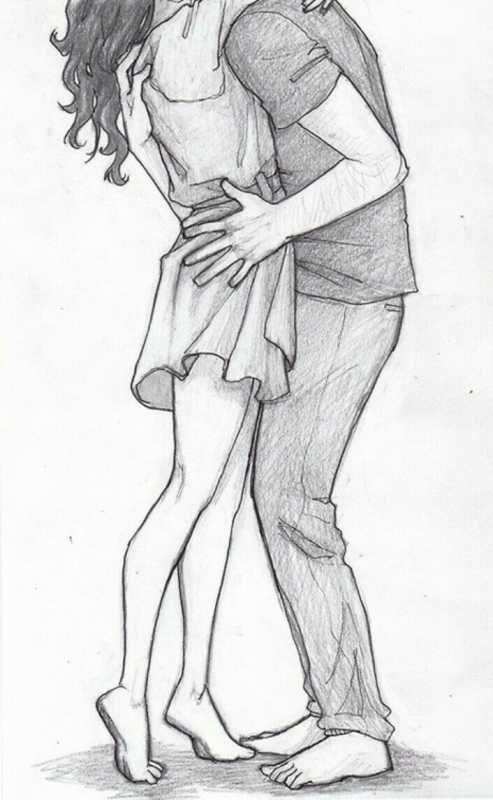 Рисунки карандашом влюбленные пары