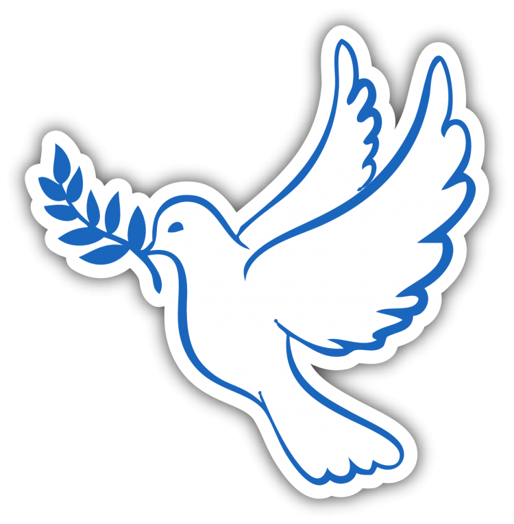 Трафарет голубя