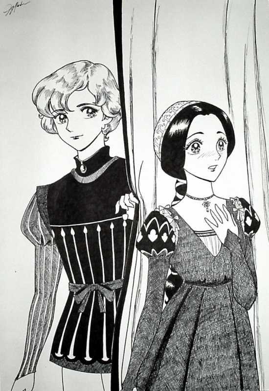 Портрет Ромео и Джульетты карандашом