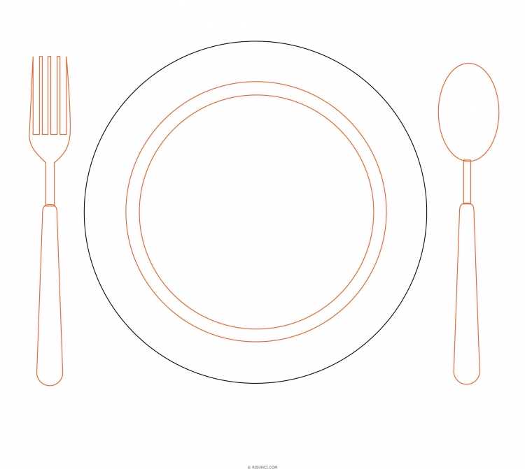 Нарисовать тарелку