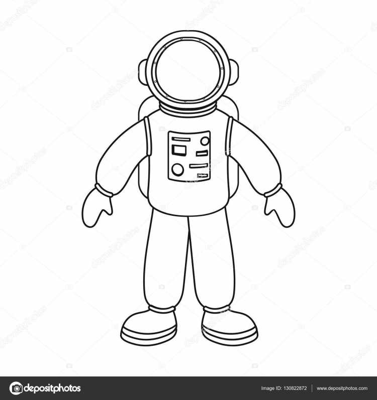 Скафандр раскраска
