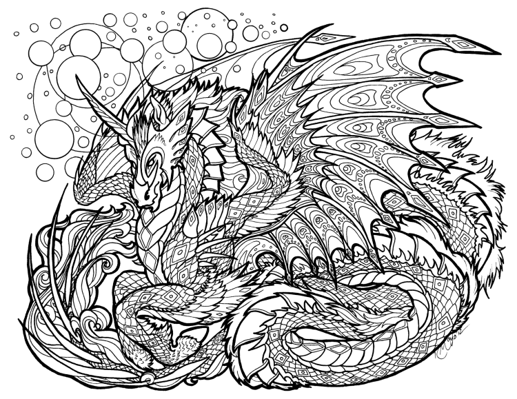 Раскраски для мальчиков драконы