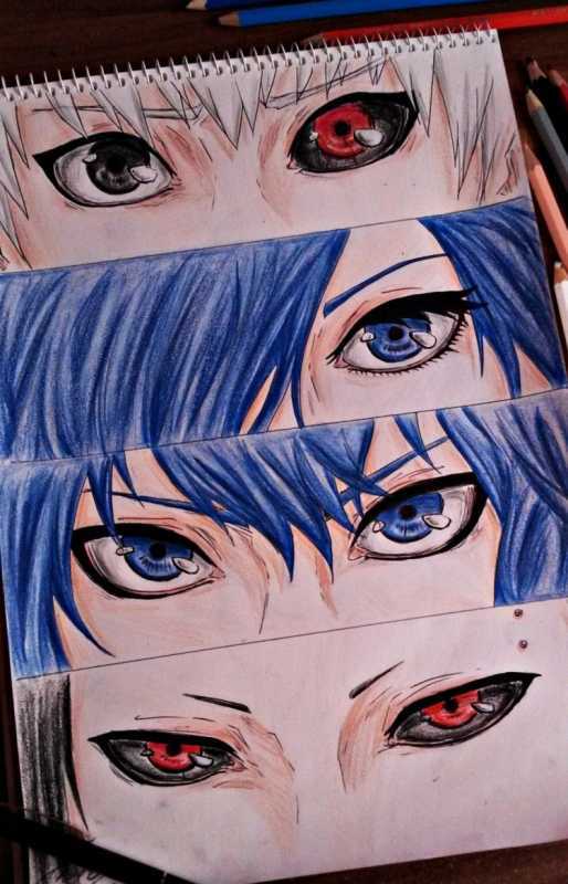 Маска Канеки набросок