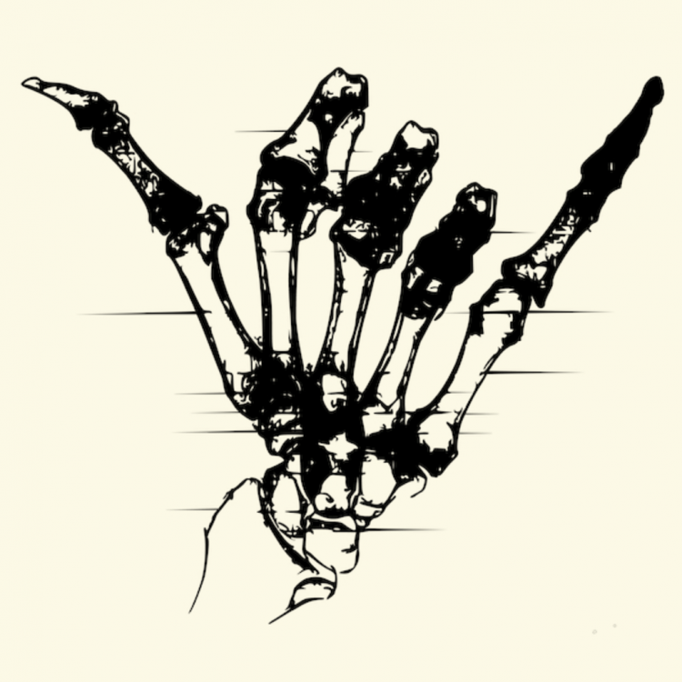 Кисть скелета эскиз