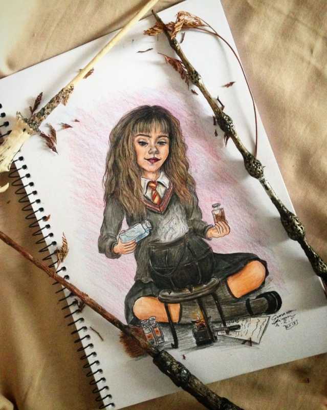 Гермиона Грейнджер скетчбук
