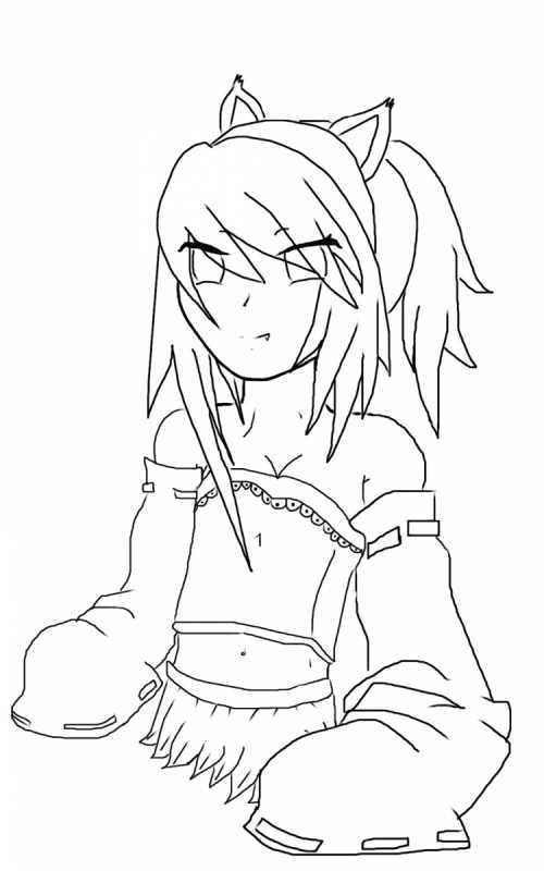 Раскраска майнкрафт лиса