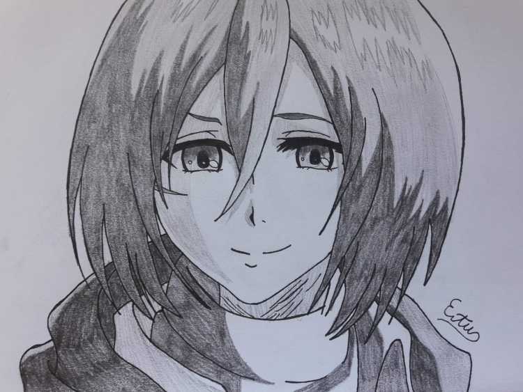 Микаса для срисовки