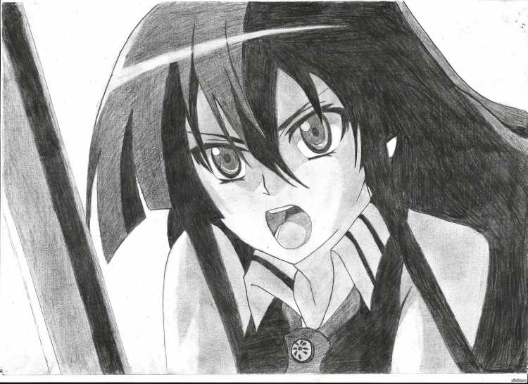 Аниме для срисовки убийца акаме