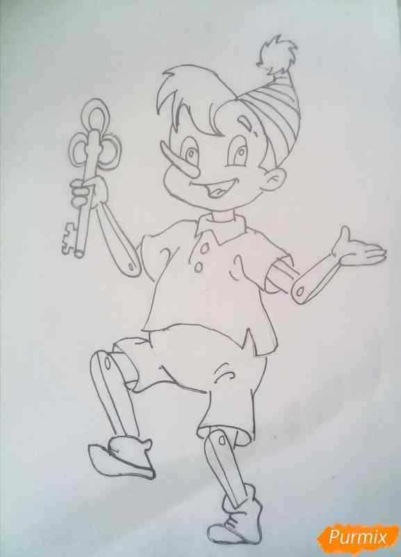 Нарисовать Буратино