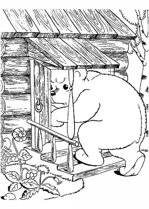 Раскраска зима