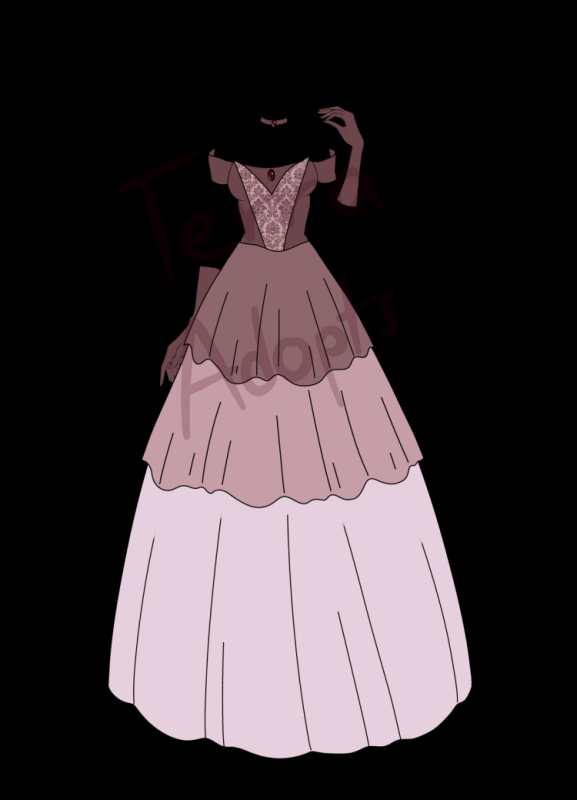 Манекены в платьях для рисования