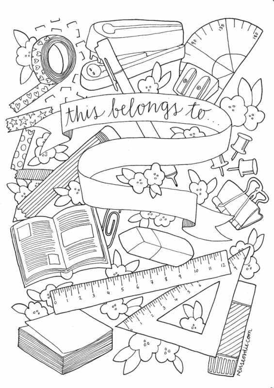 Раскраска школа