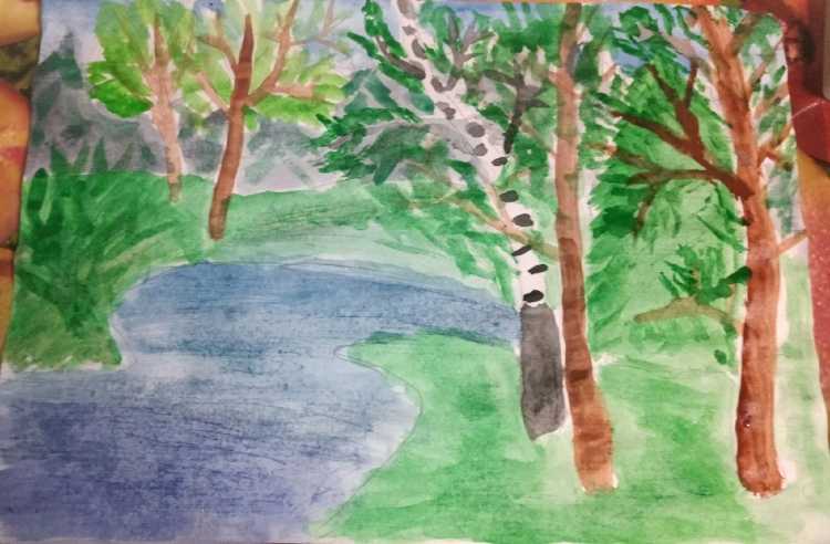 Рисунок родные просторы 1 класс