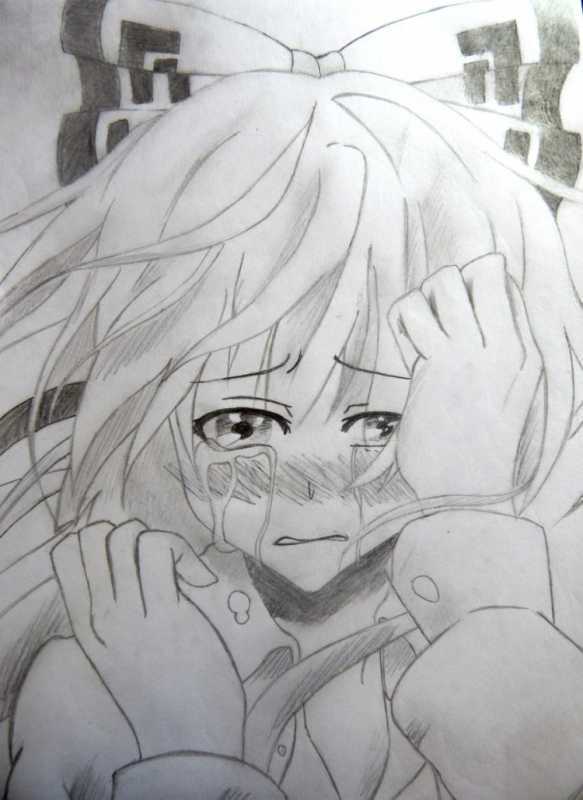 Рисунки аниме девушек карандашом