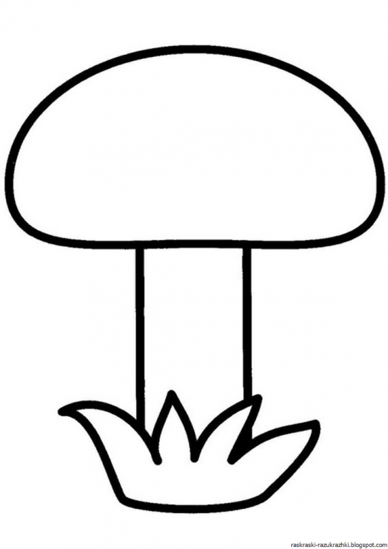 Шампиньон раскраска