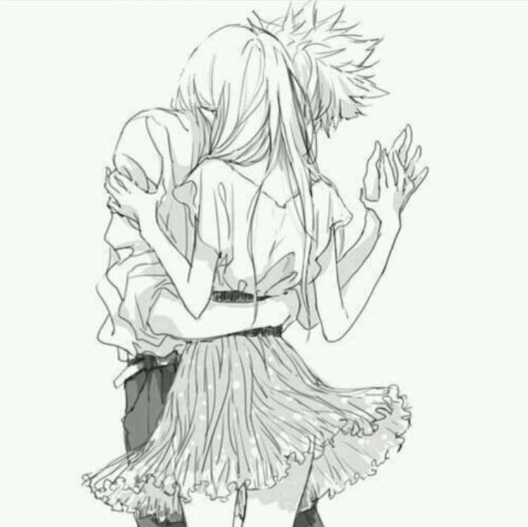 Аниме арты чб для срисовки