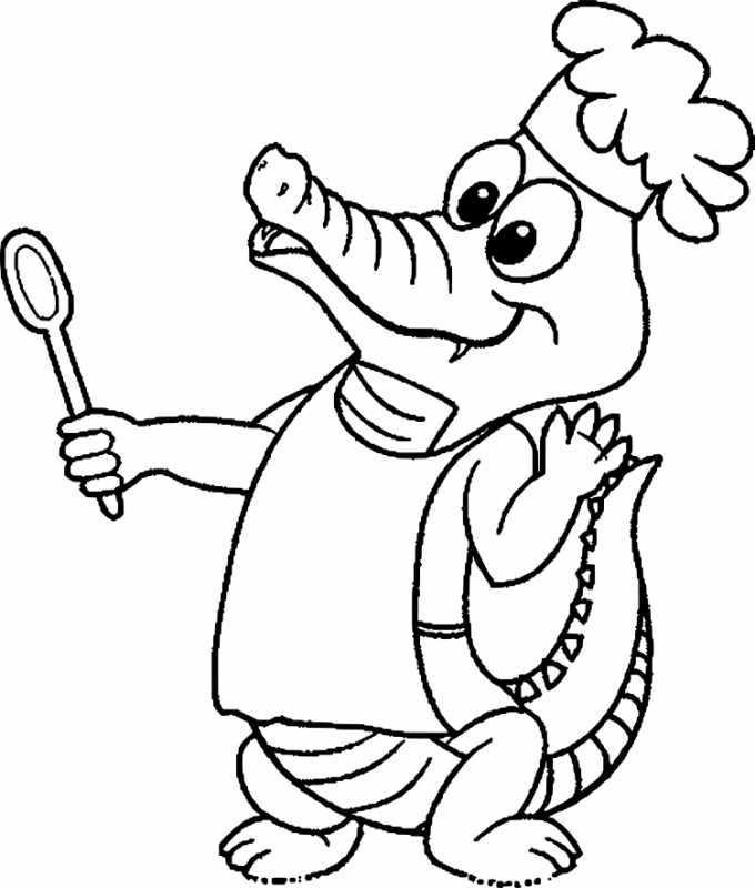 Миссисипский Аллигатор раскраска