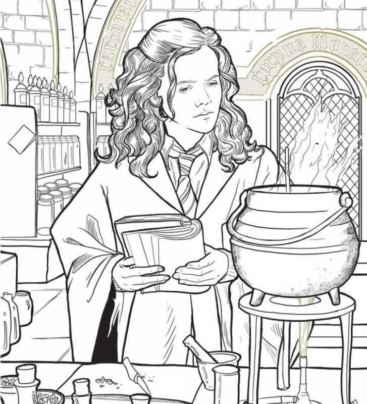 Гарри Поттер раскраска обложка