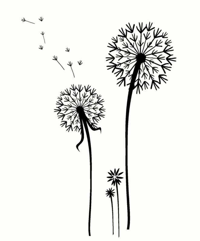 Вытынанки лето одуванчики