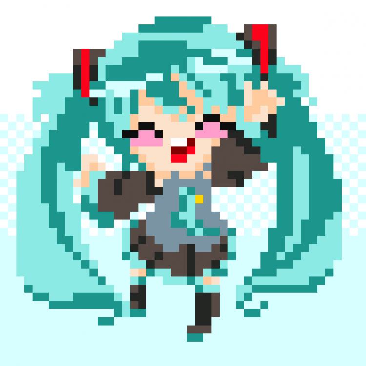 Хатсуне Мику пиксель