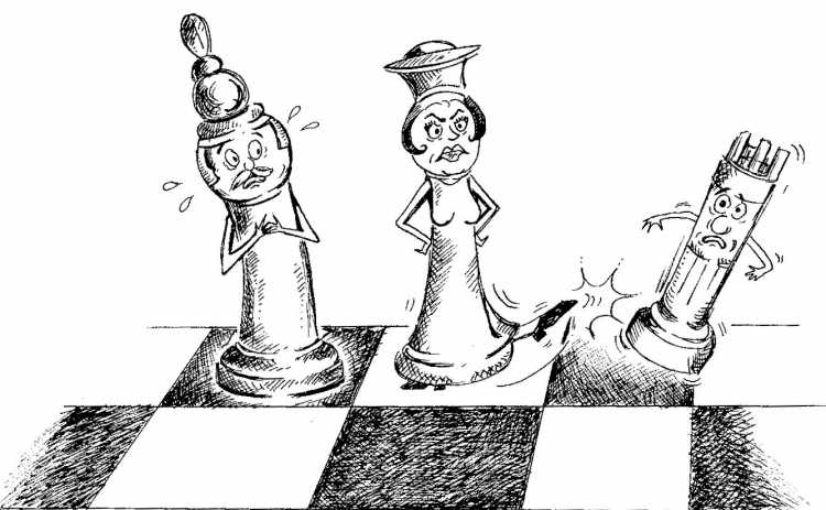 Раскраска шахматы для детей