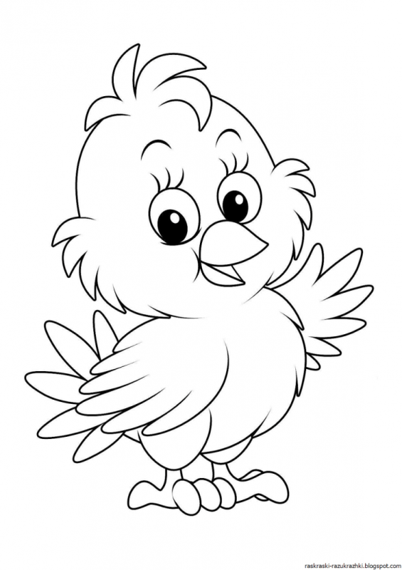 Птичка клюет зернышки из блюдечка