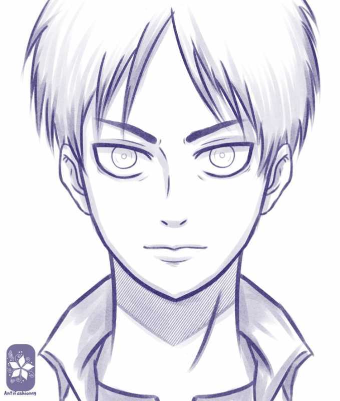 Эрен Йегер для срисовки